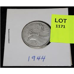 CANADA SILVER QUARTER-1944