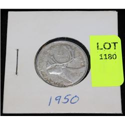 CANADA SILVER QUARTER-1950