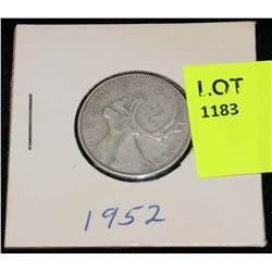 CANADA SILVER QUARTER-1952