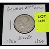 Image 1 : CANADA SILVER QUARTER-1956