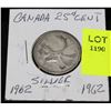 Image 1 : CANADA SILVER QUARTER-1962