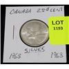 Image 1 : CANADA SILVER QUARTER-1963