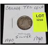 Image 1 : CANADA SILVER DIME-1940