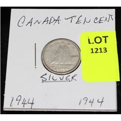 CANADA SILVER DIME-1944