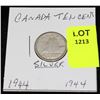 Image 1 : CANADA SILVER DIME-1944