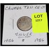 Image 1 : CANADA SILVER DIME-1956