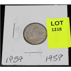 CANADA SIVER DIME-1959