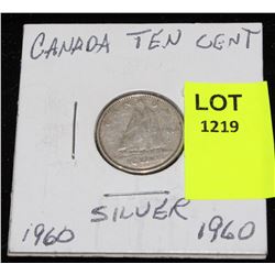 CANADA SIVER DIME-1960
