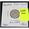 Image 1 : CANADA SIVER DIME-1960