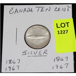 CANADA SIVER DIME-1967
