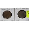 Image 1 : 2 CANADA LARGE PENNIES-1913 & 1918