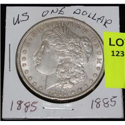US SILVER MORGAN DOLLAR-1885