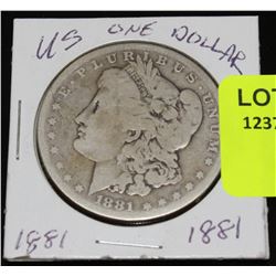 US SILVER MORGAN DOLLAR-1881