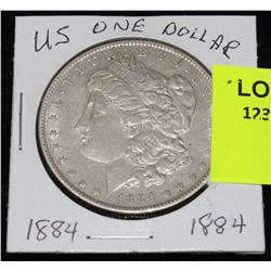US SILVER MORGAN DOLLAR-1884
