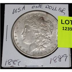 US SILVER MORGAN DOLLAR-1889