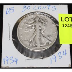 US SILVER HALF DOLLAR-1934