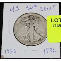 US SILVER HALF DOLLAR-1936