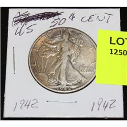 US SILVER HALF DOLLAR-1942