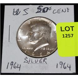 US SILVER HALF DOLLAR-1964