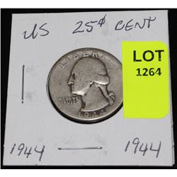 US SILVER QUARTER-1944