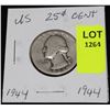 Image 1 : US SILVER QUARTER-1944