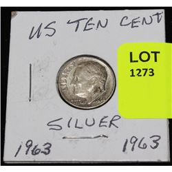 US SILVER DIME-1963