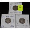 Image 1 : 3 US INDIAN HEAD-BUFFALO NICKELS-1935,36 &37