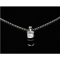 14K STAMPED WHITE GOLD PENDANT