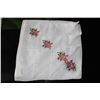 Image 1 : SET OF 10 CROSS STICH ROSE-DOERIG-REINLEINEN
