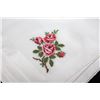 Image 2 : SET OF 10 CROSS STICH ROSE-DOERIG-REINLEINEN