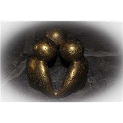 SOLID BRASS CIRCLE OF FRIENDS-VERY HEAVY