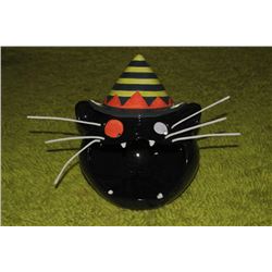 LIGHT UP ,WITH NOISE HALLOWEEN CAT  WITH MOTION