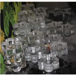 LARGE LOT OF CANDLE HOLDERS