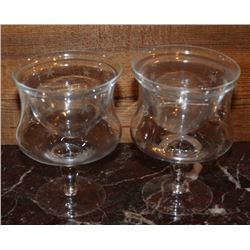 LOT OF 14 SEAFOOD COCKTAIL GLASSES- WITH 13