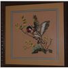 Image 2 : PAIR OF FRAMED CROSS STITCH BIRDS