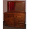 Image 1 : 6 DRAWER DRESSER WITH MIRROR