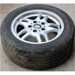 SET OF 4 BMW TIRES AND RIMS,2- TOYA & 2 BRIDGE-
