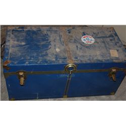 SMALL BLUE  TRUNK LOADED