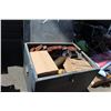 Image 2 : GREY METAL JOB SITE TOOL STORAGE BOX AND CONTENTS