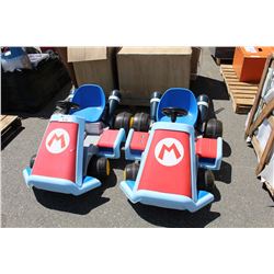 2 MARIO ELECTRIC CHILDS TOY GO CARTS