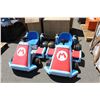 Image 1 : 2 MARIO ELECTRIC CHILDS TOY GO CARTS