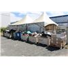 Image 1 : 9 PALLETS OF ASSORTED GREEN HOUSE EQUIPMENT *GREY PLASTIC BINS AND METAL CAGE BINS NOT INCLUDED*