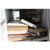 Image 1 : CONTENTS OF 20' STORAGE CONTAINER *STORAGE CONTAINER NOT INCLUDED* MOSTLY BUILDING SUPPLIES, CUT
