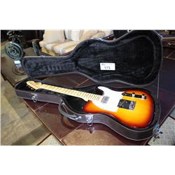 LEVI ELECTRIC GUITAR SUNBURST TELE COPY  INCLUDES HARDSHELL CASE