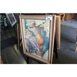 FRAMED RENAISSANCE STYLE PRINT