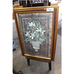 FRAMED FLORAL PRINT