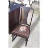 Image 1 : ANTIQUE PETIT-POINT UPHOLSTERED NURSING ROCKER