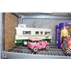 Image 1 : 2 VINTAGE TONKA TOYS; INDIAN WINNEBEGO AND PINK JEEP