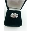 Image 2 : LADIES STERLING SILVER DIAMOND SET DRESS RING WITH 68 DIAMONDS, APPROX 0.30CARAT AND 36 DIAMONDS,