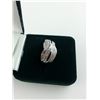 Image 3 : LADIES STERLING SILVER DIAMOND SET DRESS RING WITH 68 DIAMONDS, APPROX 0.30CARAT AND 36 DIAMONDS,